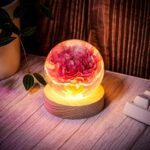 Carnation Flower Sphere Resin Lamp - Image 5