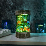 Diver in Coral Reef Night Light - Image 6