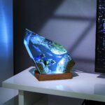 Dolphin and Sea Turtles Epoxy Lamp - Image 4