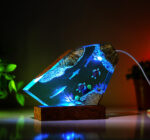 Dolphin and Sea Turtles Epoxy Lamp - Image 3