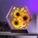 Hexagon Real Sunflower Night Light - Image 3