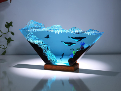 Humpback Whale and Diver Night Light ver 2 - Image 5