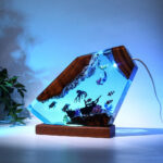 Kraken and Mermaid Epoxy Lamp - Image 9