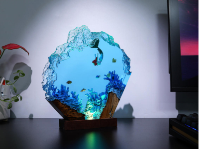 Mermaid in Coral Reef Night Light - Image 2