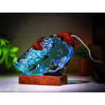 orca and sea turtle handmade resin night light by EpoLume - detail photo 6