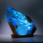 Seal Swimming Epoxy Lamp