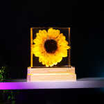 sunflower handmade resin night light by EpoLume - detail photo 17