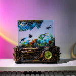 Underwater Scene and Classic clock Resin Lamp
