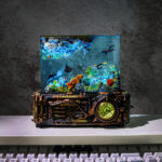 Underwater Scene and Classic clock Resin Lamp - Image 2