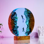 Whale Shark and couple Diver Night Lights - Image 4