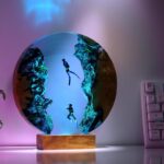 Whale Shark and couple Diver Night Lights