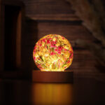 Baby's Breath Flower in Glass Night Lamp - Image 8