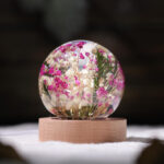 Baby's Breath Flower in Glass Night Lamp - Image 5