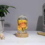 strawflowers handmade resin night light by EpoLume - detail photo 14
