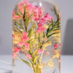 Spherical Cylinder Baby’s Breath Flower Epoxy Lamp - Image 8