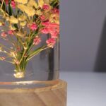 Spherical Cylinder Baby’s Breath Flower Epoxy Lamp - Image 6