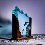 Hammerhead shark and diver Night Light - Image 3