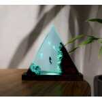 jellyfish and diver handmade resin night light by EpoLume - detail photo 6