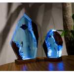 manta rays and diver handmade resin night light by EpoLume - detail photo 7
