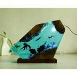 octopus and divers handmade resin night light by EpoLume - detail photo 8