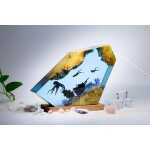 octopus and divers handmade resin night light by EpoLume - detail photo 5