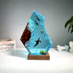 Orca Killer Whale Epoxy lamp - Image 4