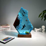 Orca Killer Whale Epoxy lamp - Image 6