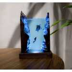 sea turtle diver ver 1 handmade resin night light by EpoLume - detail photo 3