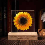 sunflower handmade resin night light by EpoLume - detail photo 14