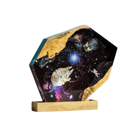 Galaxy Universe Epoxy Night Light handmade epoxy resin night light