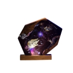 Detail view of Galaxy Universe Epoxy Night Light handmade epoxy resin lamp