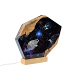 Detail view of Galaxy Universe Epoxy Night Light handmade epoxy resin lamp