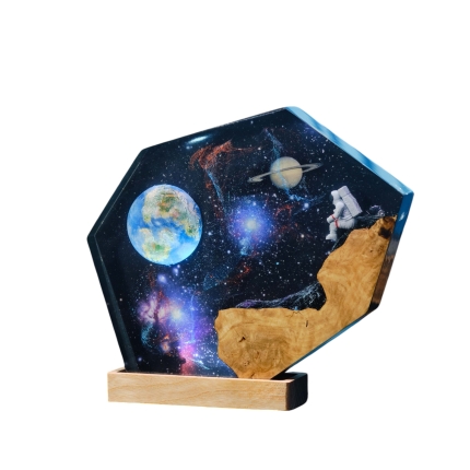 Abstract Resin Epoxy Night Light handmade epoxy resin night light