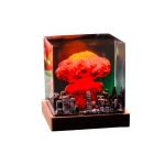 Detail view of Mushroom Cloud Epoxy Night Light handmade epoxy resin lamp