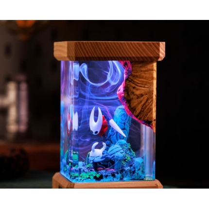 Shadow knight fantasy cave lamp side view - EpoLume