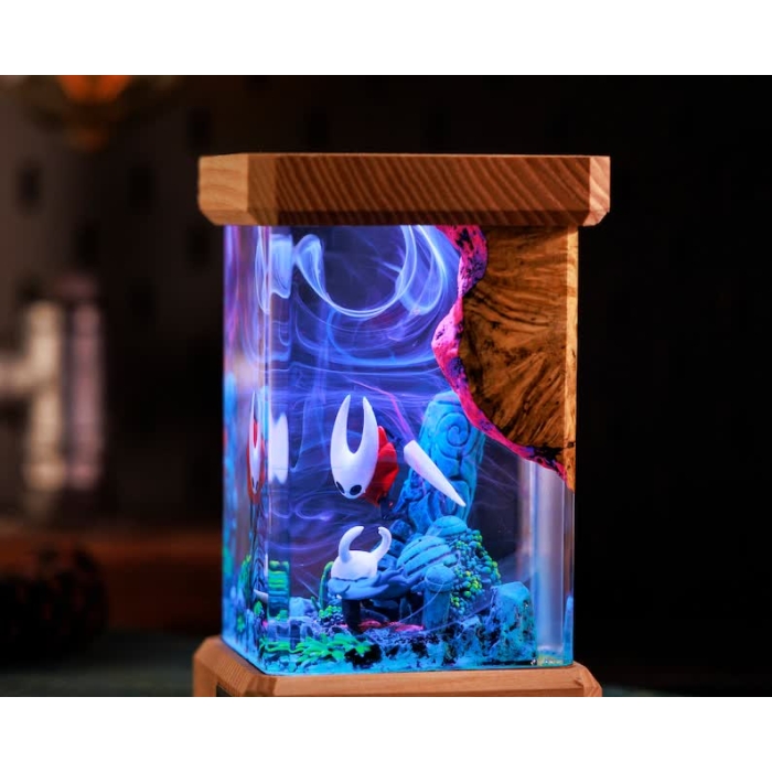 Shadow knight fantasy cave lamp side view - EpoLume