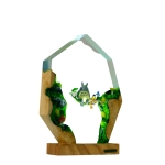 Detail view of Forest Spirit Epoxy Night Light handmade epoxy resin lamp
