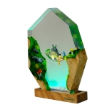 Detail view of Forest Spirit Epoxy Night Light handmade epoxy resin lamp