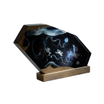 Detail view of Galaxy Astronaut Epoxy Night Light handmade epoxy resin lamp