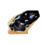 Detail view of Galaxy Astronaut Epoxy Night Light handmade epoxy resin lamp