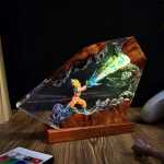 goku kamehameha resin night light handmade resin night light by EpoLume - detail photo 2