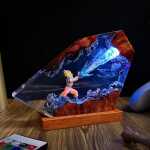 goku kamehameha resin night light handmade resin night light by EpoLume - detail photo 3