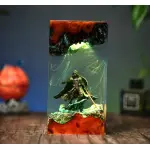 Handmade Darth Vader Star Wars Resin Wood Lamp thumbnail 3