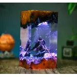 Handmade Darth Vader Star Wars Resin Wood Lamp thumbnail 4