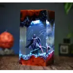 Handmade Darth Vader Star Wars Resin Wood Lamp thumbnail 6