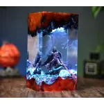 Handmade Darth Vader Star Wars Resin Wood Lamp thumbnail 2