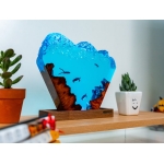 Manta Ray and Diver Night Light Epoxy Night Light - EpoLume
