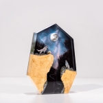 Wolf pine forest night light side view - EpoLume