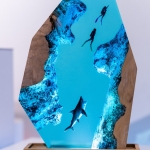 Shark and Ocean Animal Diver Night Light detail 9 - EpoLume