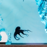 Octopus and Diver Ocean Wave Night Light detail 10 - EpoLume